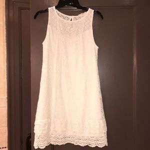 Cream colored lace dress